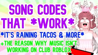 MUSIC CODES/IDS THAT WORK ON CLUB ROBLOX+ Why MUSIC ISN'T WORKING