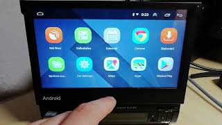 1DIN radio android 10.1 - 7.0 inch wide screen TFT player - unboxing