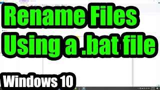 How to Rename multiple MP4 files into MOV using a BAT file
