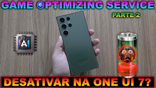 🛑Is it worth disabling the Game Optimizing Service in ONE UI 7? 🤔📊🔋🧐 #samsung #oneui7 #s23ultra