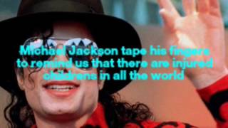 Why Michael Jackson tape his fingers and wear armband