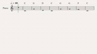 Piano (Easy) - Dreidel, Dreidel, Dreidel