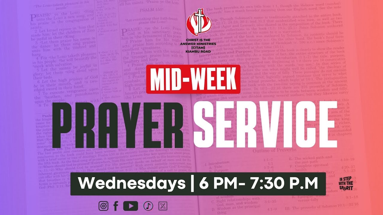 Mid Week Prayer Service Youtube
