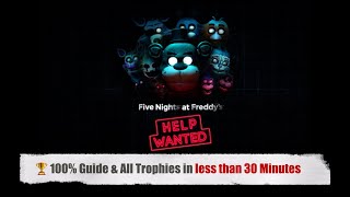 Five Nights at Freddy's Help Wanted (Ps4) 100% Guide & All Trophies (in 30 Minutes with codes)