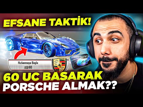 60 UC HARCAYARAK PORSCHE &Ccedil;IKARMA TAKTİĞİ!! 😱 (MUTLAKA DENEYİN!) | PUBG MOBILE