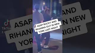 RIHANNA AND ASAP ROCKY OUT FOR DINNER IN NEW YORK FEW DAYS AGO 8/14/22
