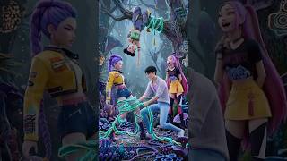 😱Glowing Alien Forest?! Huntrix Can’t Find the Way Out!👽 | Kpop Demon Hunters Funny Shorts #shorts