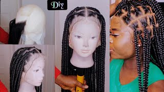 DIY BRAIDED WIG |Full Lace Braided Wig |Beginners Friendly