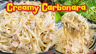 Carbonara Recipe | Creamy, Cheesy & Easy Budget-friently Filipino Style Pasta
