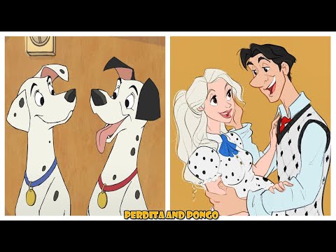 Disney Animal Characters Turned Into Humans And Humans Into Animals