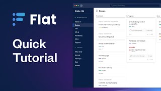 Quick Flat Tutorial