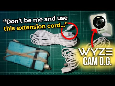 STOP wrestling with your short security cam cables! Feat. Wyze Cam