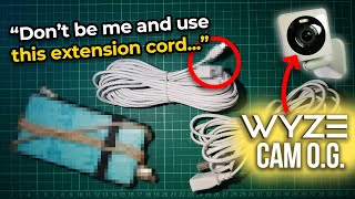 STOP wrestling with your short security cam cables! Feat. Wyze Cam