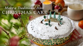 traditional Irish Christmas cake | nostalgic Christmas recipes | silent vlog | traditional baking