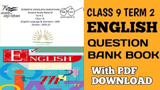 Class 9 Term 2 English Sample Paper Question Bank Book With PDF #trending #class9