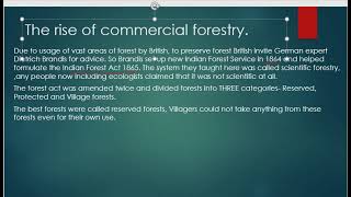 Class 9 Ncert History chapter 4 Forest Society and Colonialism