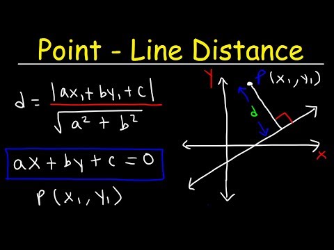 Distance Between A Point And A Line In 2d 3d Geometry