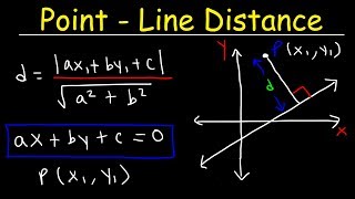 Distance Between a Point and a Line In 2D & 3D - Geometry