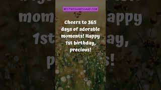 Happy 1st Birthday Wishes and Messages #birthdaywishes