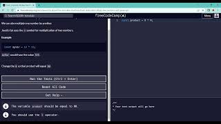 Stream Basic JavaScript  Multiply Two Numbers with JavaScript   freeCodeCamp org Online