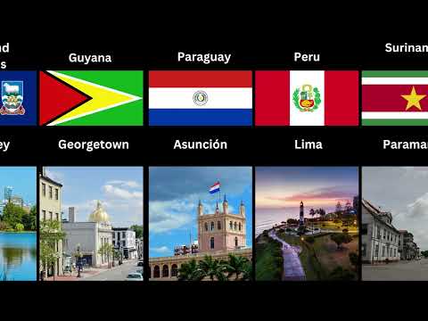 list of south American countries and their capital cities