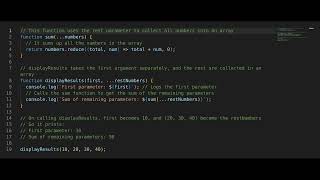 Javascript Interview Question: Rest parameters in javascript
