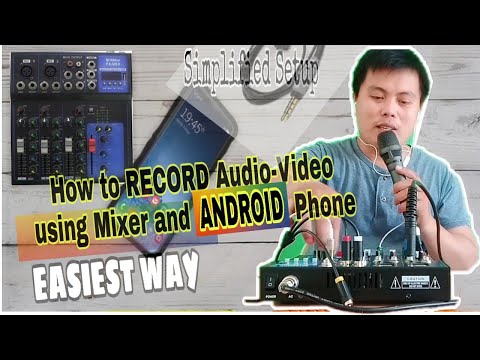 How to Connect Android phone to the mixer for better audio recording.