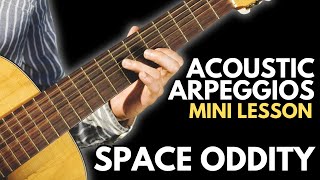 Space Oddity - Fingerstyle Riff | David Bowie Acoustic Guitar TAB