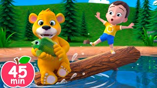🐶🐱🐭🐰🐻🐼Eeny Meeny Miny Moe with Animals | Newborn Baby Songs & Nursery Rhymes