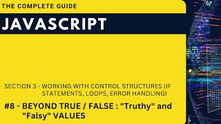 Stream How to use Truthy and Falsy Values in JavaScript | Hindi | JavaScript The Complete Guide Online