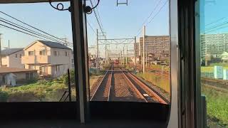 [前面展望]名古屋鉄道名古屋本線今伊勢駅から石刀駅