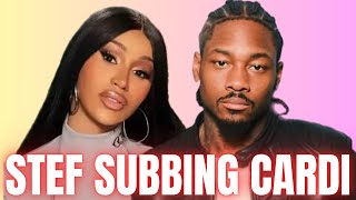 Stefon throws DIGGS at Cardi B back OUTSIDE‼️ Offset back with the kids 🤎
