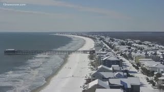 About 5 inches of snow in Myrtle Beach, South Carolina excites residents