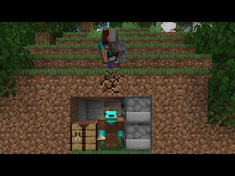 Terminator VS Speedrunner in Minecraft Manhunt...