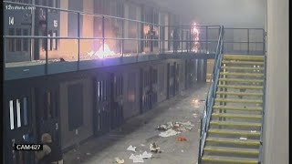 Video captures inmates setting fires inside Lewis Prison