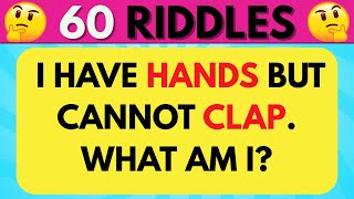 "Can You Solve These 60 Tricky Riddles? brain teasers,/Ultimate IQ Challenge🧠"