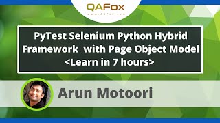 Stream Pytest Selenium Python Hybrid Framework with Page Object Model - Learn in 7 hours Online