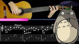 My Neighbor Totoro Theme on Guitar | Free TAB & Sheet Music