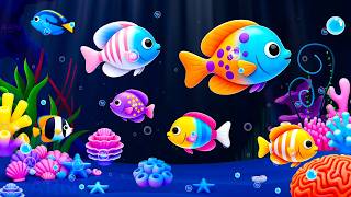 Canci&oacute;n de cuna y relajante animaci&oacute;n submarina 🐠🐟 Peces relajantes 🐟 🦀 M&uacute;sica para dormir beb&eacute;s 💤