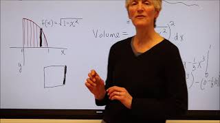 Find volume of solids with square and rectangular cross sections
