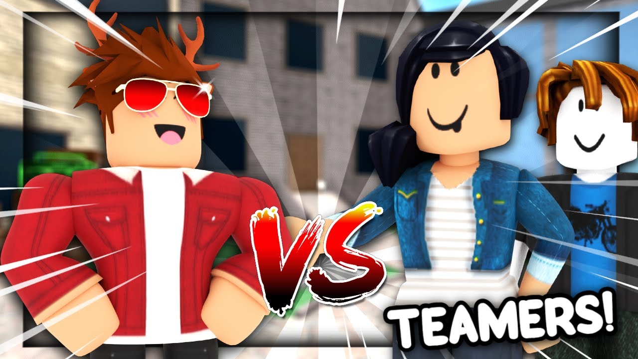 Mm2 Destroying Noob Teamers Youtube