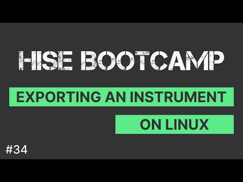 Linux | How to export VST instruments | HISE Bootcamp Full Course