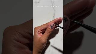 Minimal star nail art tutorial #nails #nailarttutorial