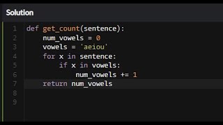 Stream Python - Vowel Count | Codewars 7KYU Online