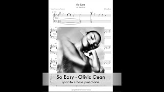 So easy (to fall in love) - Olivia Dean spartito e base pianoforte