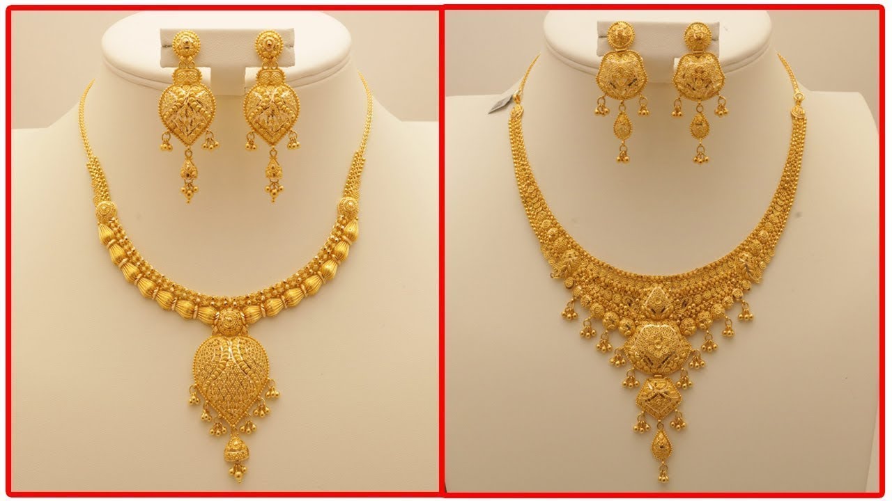 Arabic Gold Choker Necklace Designs 