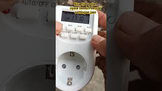 setting timer stopkontak listrik untuk lampu dan lain lain #diy #tutorial