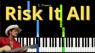Risk It All Bruno Mars Easy Piano Tutorial
