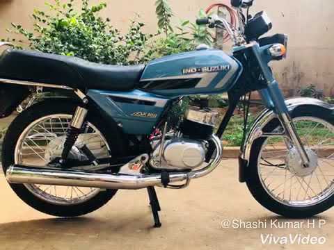 Ind-Suzuki AX100 (MADE IN JAPAN🇯🇵) completely restored in Bangalore by 2-Stroke Shashi🏁🇮🇳