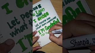 Lettering quote 2 #satisfying #relaxing #shorts #letteringpractice